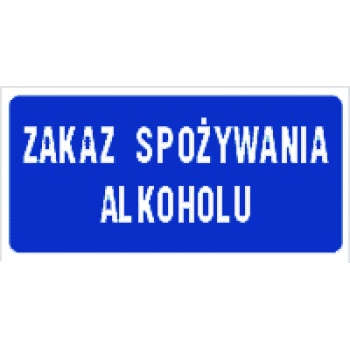 Zakaz spożywania alkoholu w obrębie sklepu