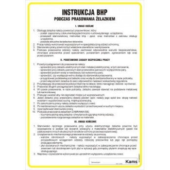 IAA20 Instrukcja BHP prasowania żelaskiem