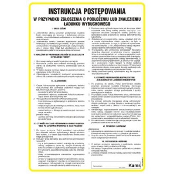 IAA35 Instrukcja Postępowania w przypadku zgłoszenia o podłożeniu lub znalezieniu ładunku wybuchowego