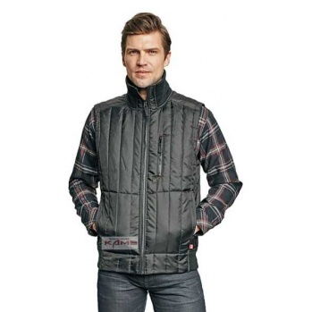 NIM - ocieplana, pikowana męska kamizelka z kołnierzem - XS-4XL.