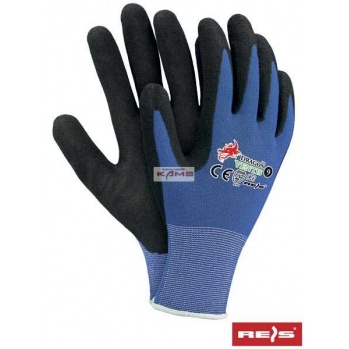 VENTIS - Rękawice ochronne z przędzy Coolmax, powlekane nitrylem - 7,8,9,10.