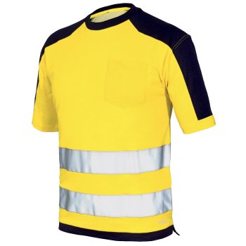 IS-08186 - T-shirt roboczy odblaskowy w 50% z bawełny - 2 kolory - S-3XL