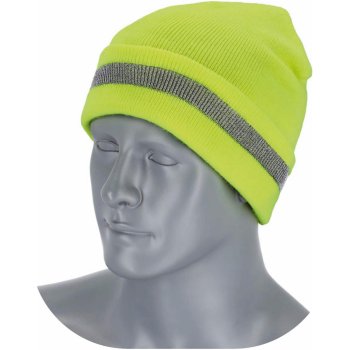 FLUO STALCO - Czapka odblaskowa mięsista gęsto dziana podwójny materiał bardzo elastyczna 100% akryl - 2 kolory - UNI 54-62