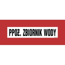 BC101 - PPOŻ. zbiornik wody