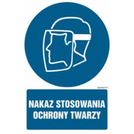 GL043 - Nakaz stosowania ochrony twarzy