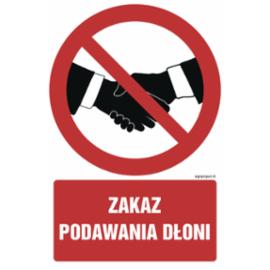 GC091 - Zakaz podawania dłoni