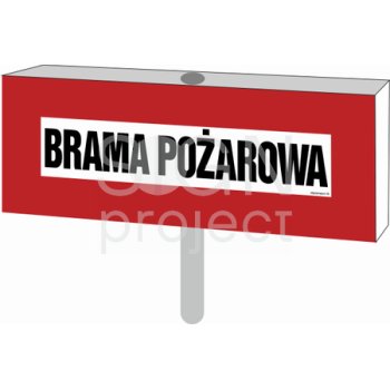 BC606 - Brama pożarowa (2D do słupka)