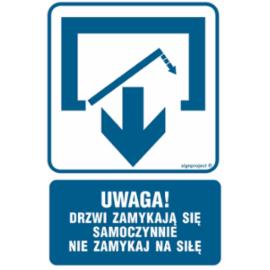 RB010 - Uwaga! Drzwi zamykają się samoczynnie