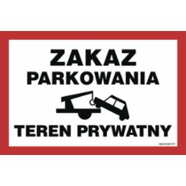ND062 - Zakaz parkowania teren prywatny