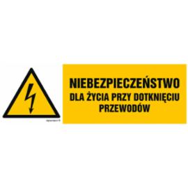HB007 - Niebezpieczeństwo dla życia przy dotknięciu przewodów