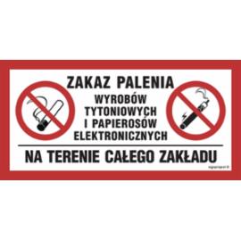 NC093 - Zakaz palenia wyrobów tytoniowych i papierosów elektronicznych na terenie calego zakładu