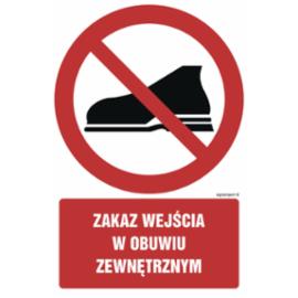 GC023 - Zakaz wejścia w obuwiu zewnętrznym