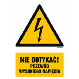 HA021 - Nie dotykać przewód wysokiego napięcia