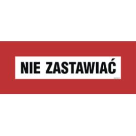 BC124 - Nie zastawiać