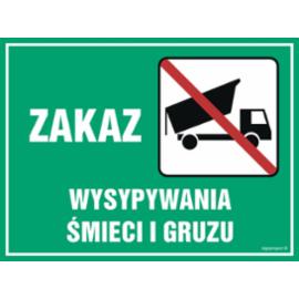OB010 - Zakaz wysypywania śmieci i gruzu