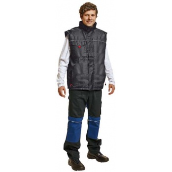 BE-04-002 - ocieplana, wodoodporna kamizelka z dwiema przednimi kieszeniami 3 kolory - M-3XL.