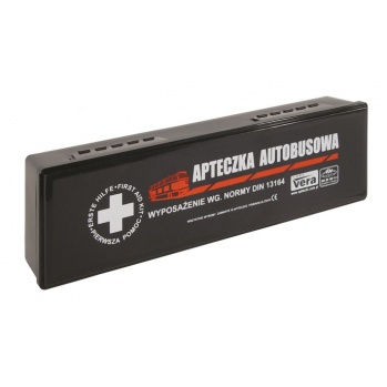 APTECZKA AUTOBUSOWA W PUDEŁKU Z TWORZYWA DIN 13164 - 430 x 130 x 80 mm.
