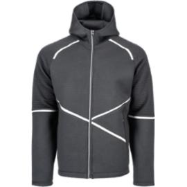 Bluza z kapturem zapięcie na suwak wraz kieszeniami elementy odblaskowe czarna L-SURE CRAIG - XS-4XL