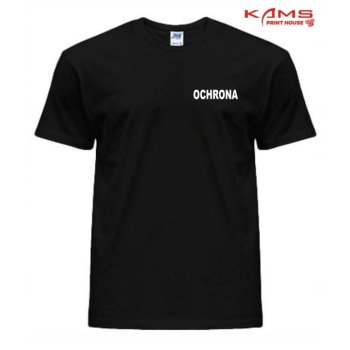 Koszulka T-shirt czarny z nadrukiem 