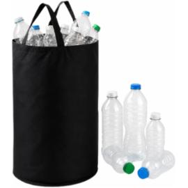 Torba na butelki plastikowe do recyklingu REIS, pojemna 100 l, praktyczna, lekka, z uchwytami, do domu, biura, garażu i ogrodu