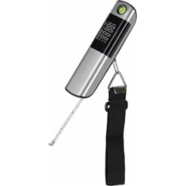 Przenośna cyfrowa waga bagażowa poziomica taśma pomiarowa zakres 1-50 kg alarm przeciążeniowy ABS poliwęglan stal nierdzewna REIS LCD SCALES