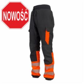 Spodnie robocze dresowe męskie poliester spandex kieszenie boczne tylna URGENT URG-723