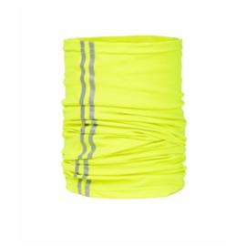 Czapka ocieplana termoaktywna z pasami odblaskowymi, poliester-spandex, ochrona głowy przed zimnem