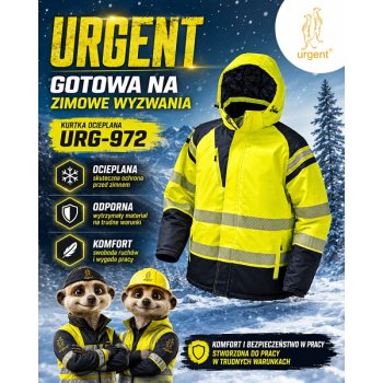 KURTKA OCIEPLANA MĘSKA DŁUGA URG-972