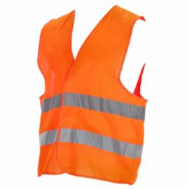 Kamizelka odblaskowa ostrzegawcza STALCO SHINE, neonowa z pasami, do pracy w transporcie i logistyce