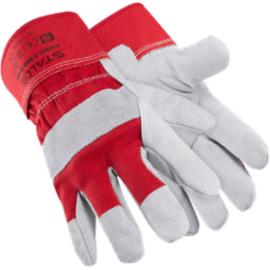 Rękawice robocze skórzane STALCO S-SKIN STRONG, ochronne, norma EN 420 i EN 388, grube