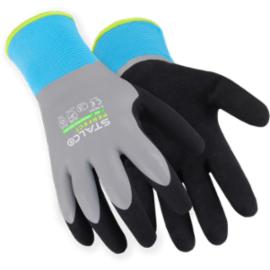Rękawice robocze ocieplane STALCO PERFECT Winter Foam, poliestrowe powlekane lateksem, normy EN ISO 21420 i EN388