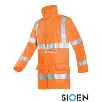 SI-BENSON - KURTKA PRZECIWDESZCZOWA ODBLASKOWA (pomarańcz - GO/RT 3279) - 2 kolory - M-2XL.
