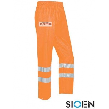 SI-COMPTON - SPODNIE PRZECIWDESZCZOWE ODBLASKOWe (pomarańcz - GO/RT 3279) - 2 kolory - M-2XL.