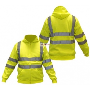 MERKURY - bluza dresowa z kapturem i pasami odblaskowymi - 2 kolory - S, M, L, XL, 3XL