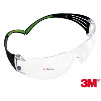 3M-OO-SECFIT - okulary ochronne SecureFit™ 400, lustrzany efekt, miękkie regulowane noski - 2 kolory.
