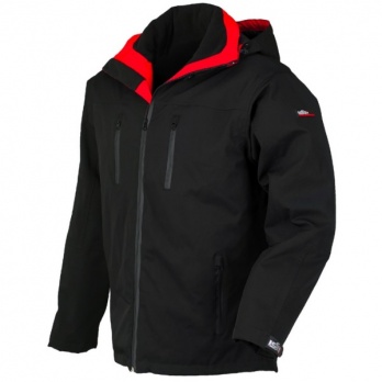 FOXY 04522 - Kurtka softshell ocieplana, przeciwdeszczowa i oddychająca, kaptur, 5 kieszeni - S-3XL.