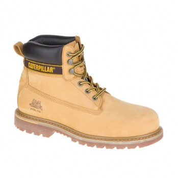 CAT HOLTON ST S3 - męskie buty robocze caterpillar nubukowe typu trzewik ze stalowym podnoskiem - 40-49.