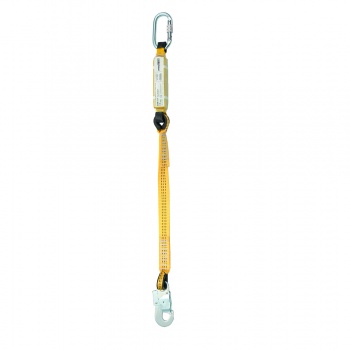 BW230 - amortyzator bezpieczeństwa z linką + zatrzaśniki AZ002/AZ011 - 0,9m/1,5m