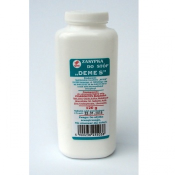 Zasypka do stóp „DEME S” 120g.