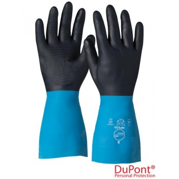 TYCH-GLO-NP530 BG- rękawice Tychem ® NP530, neoprenowe na naturalnej gumie, wytłaczana część chwytna - 9,10,11.