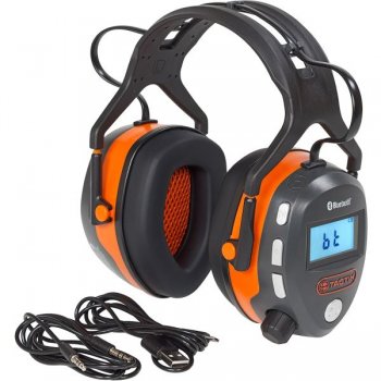 NAUSZNIKI OCHRONNE BLUETOOTH/FM z radiem i be - TACTIX PREMIUM - SNR 24dB.