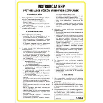  IAE03 Instrukcja BHP przy obsłudze wózka widłowego-sztaplarki
