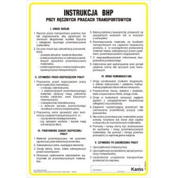  IAE27 Instrukcja BHP przy ręcznych pracach transportowych