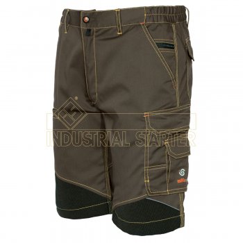 STRETCH EXTREME 8834B - spodenki robocze, bermudy, elastyczny materiał, wstawki odporne na przetarcia, odblaski 4 kolory - S-3XL.