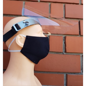 FACESHIELD - osłona twarzy 0.5mm, ochronna, z trwałego i przeźroczystego poliwęglanu, nie zaburza pola widzenia