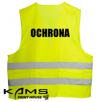 Kamizelka OCHRONA - kamizelka ostrzegawcza z napisem - 2 kolory - M-6XL.