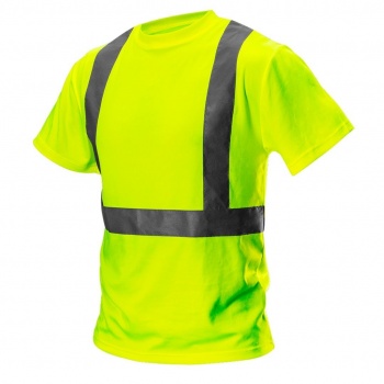 Neo 81-732 - T-shirt ostrzegawczy, lekki i przewiewny, wykonany z dzianiny, żółty