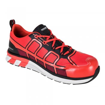 FT17 - Buty bezpieczne sportowe OlymFlex Barcelona SBP AE, bardzo lekki (500 gr), bezpieczne, podnosek kompozyt, metal FREE, podeszwa Pylon/Guma 2 kolory - 36-48.