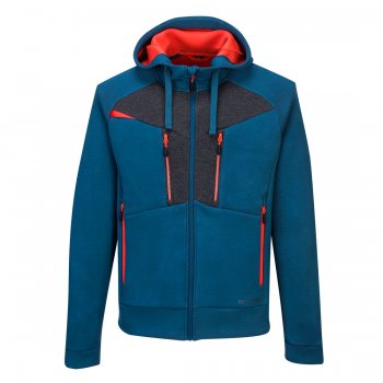 DX472 - Bluza rozpinana z kapturem DX4, 6 kieszeni, 75% Poliester, 20% Jedwab sztuczny, 5% Elastan 330g. - 2 kolory - S-3XL.