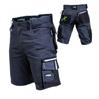Krótkie Spodnie robocze RIPSTOP suwak YKK ODBLASKI 3M Professional Flex Line - S-3XL
